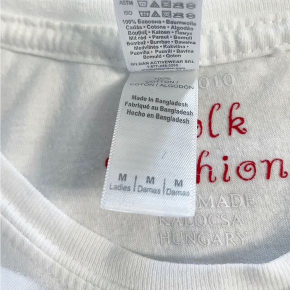 Hungarian Handmade Kalocsa Matyo Embroidered Top Folk Art Traditional Women’s M - Picture 8 of 8